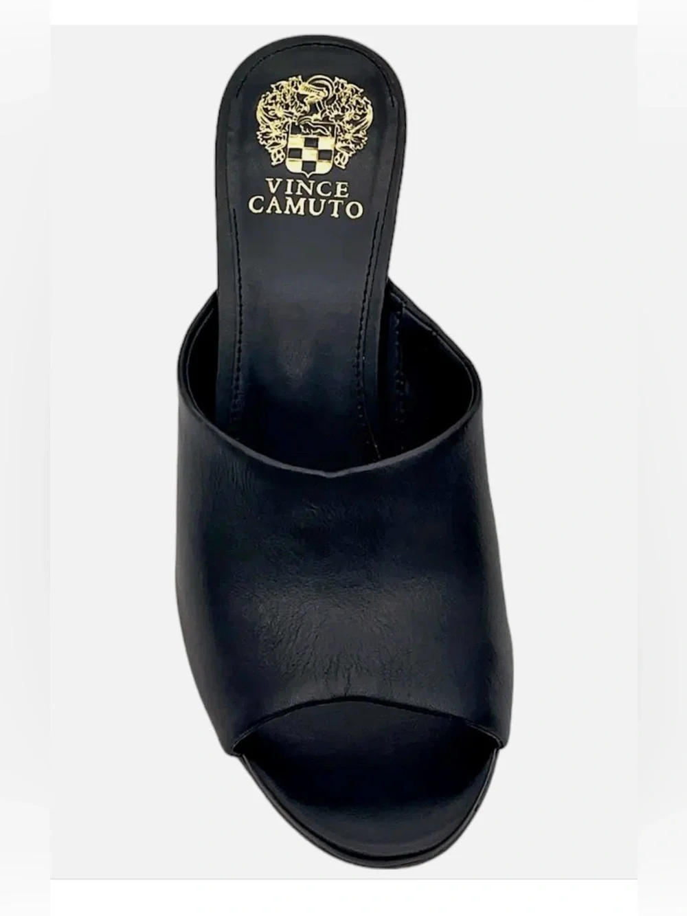 Vince Camuto Vilty wedge sandals in black leather